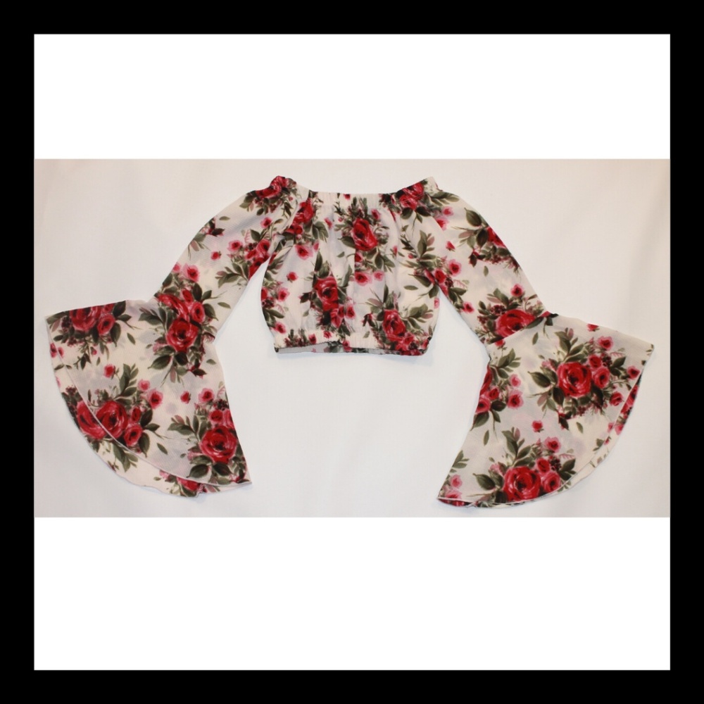 Arabella Floral Off Shoulder Halter Top